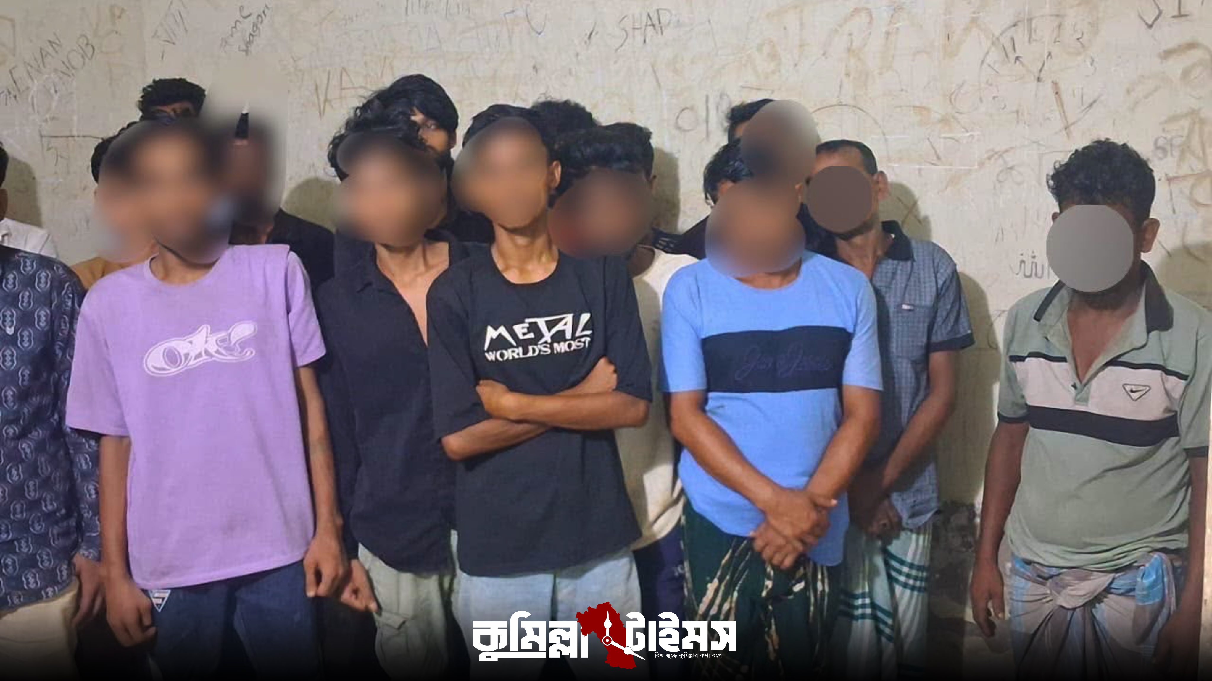 কুমিল্লায় কিশোর গ্যাংয়ে জড়িত সন্দেহে একরাতে আটক ৬২৪