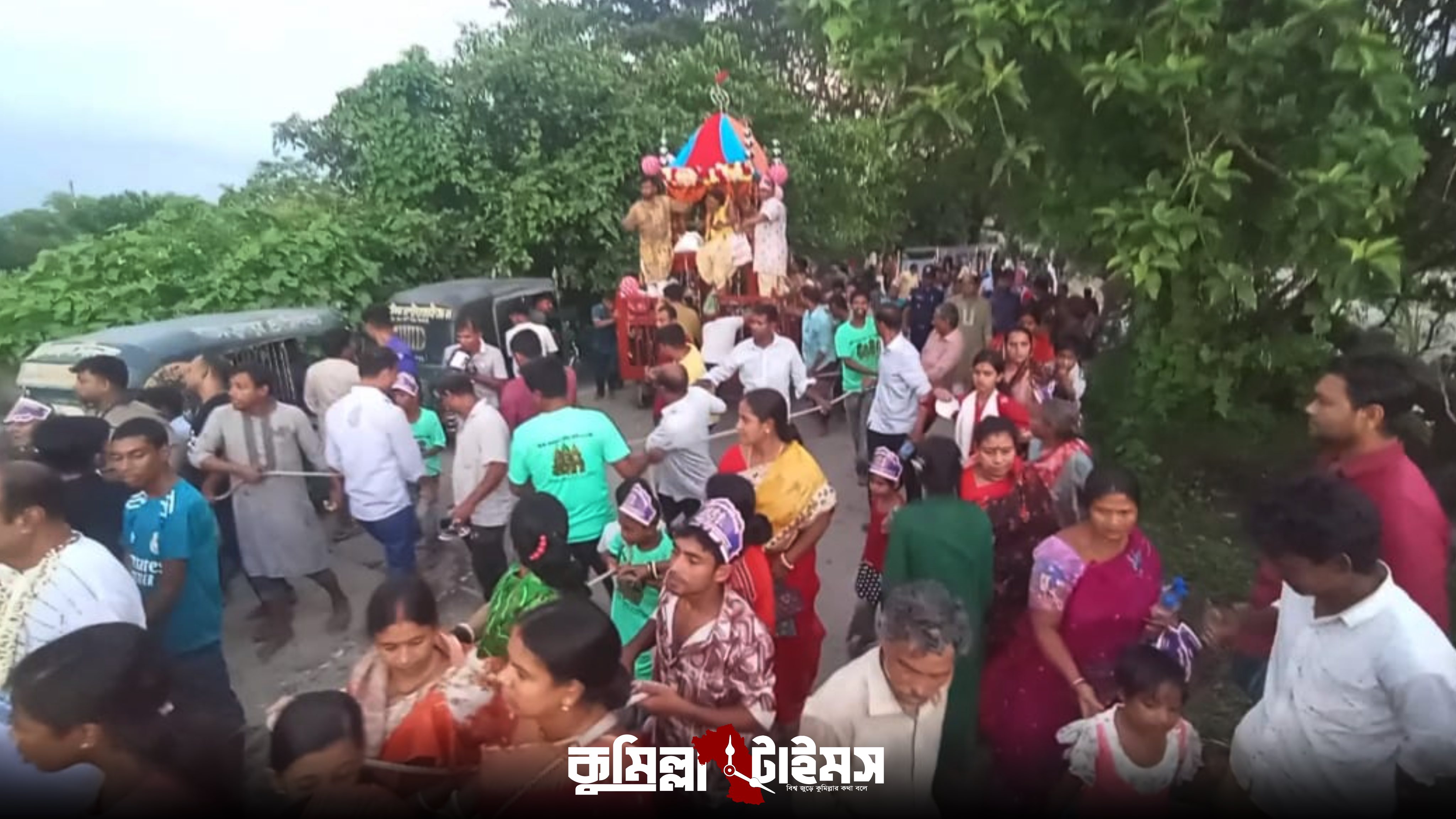 বাঙ্গরায় জগন্নাথ দেবের উল্টো রথযাত্রা ও ধর্মমন্ত্রীর সুস্থতা কামনায় বিশেষ প্রার্থনা